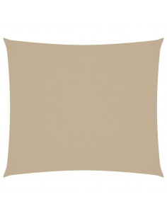 Parasole a Vela Oxford Rettangolare 2,5x3 m Beige 2