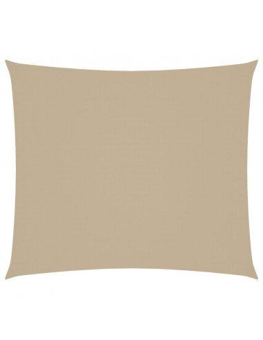 Parasole a Vela Oxford Rettangolare 2,5x3 m Beige