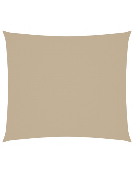Parasole a Vela Oxford Rettangolare 2,5x3 m Beige