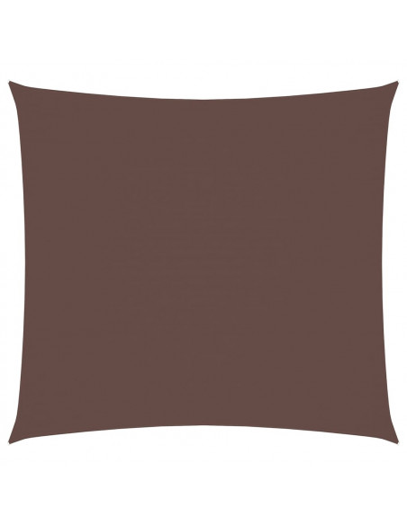 Parasole a Vela in Tela Oxford Quadrata 7x7 m Marrone