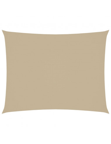 Parasole a Vela Oxford Rettangolare 2x3,5 m Beige