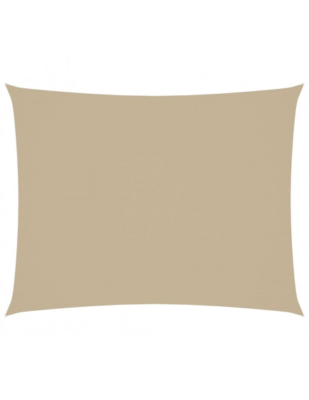 Parasole a Vela Oxford Rettangolare 2x3,5 m Beige