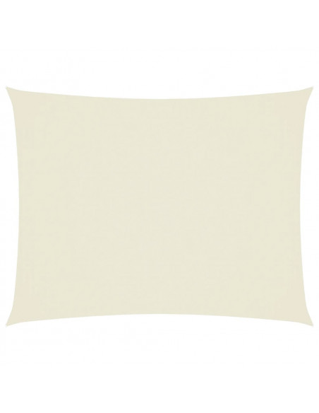 Parasole a Vela Oxford Rettangolare 2x3 m Crema