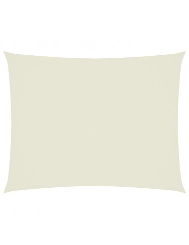 Parasole a Vela Oxford Rettangolare 6x8 m Crema