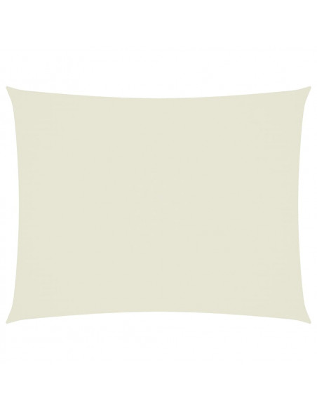 Parasole a Vela Oxford Rettangolare 6x8 m Crema