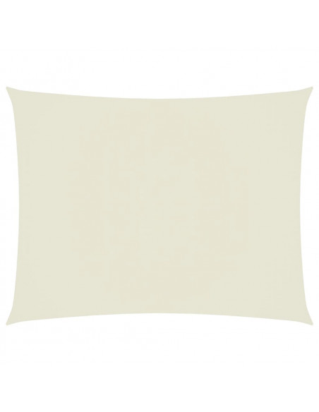 Parasole a Vela Oxford Rettangolare 6x7 m Crema