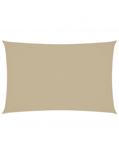 Parasole a Vela Oxford Rettangolare 2x5 m Beige 2