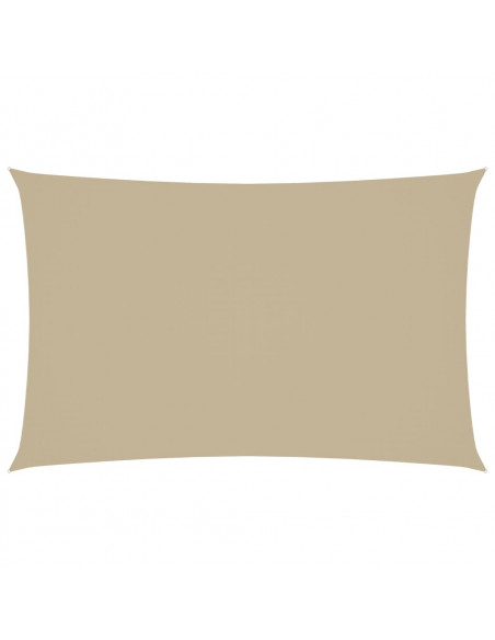 Parasole a Vela Oxford Rettangolare 2x5 m Beige