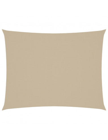 Parasole a Vela Oxford Rettangolare 3x4,5 m Beige