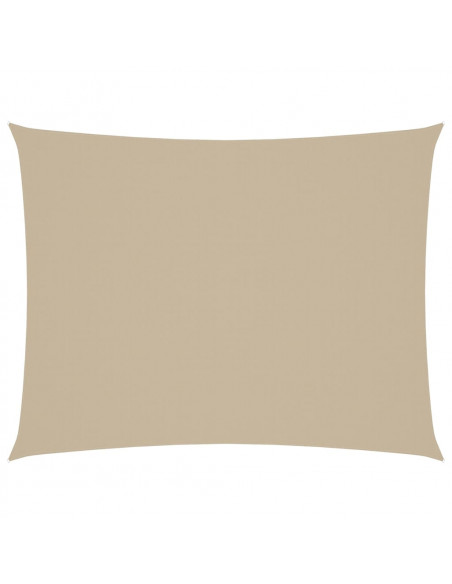 Parasole a Vela Oxford Rettangolare 3x4,5 m Beige