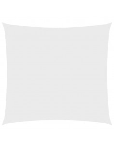 Parasole a Vela in Tela Oxford Quadrata 6x6 m Bianco 2