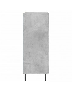 Credenza Grigio Cemento 69,5x34x90 cm in Legno Multistrato 2