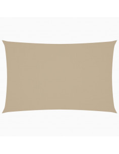 Parasole a Vela Oxford Rettangolare 2x4,5 m Beige 2