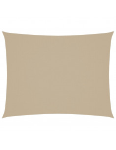 Parasole a Vela Oxford Rettangolare 3x4 m Beige 2