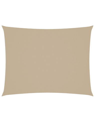 Parasole a Vela Oxford Rettangolare 3x4 m Beige