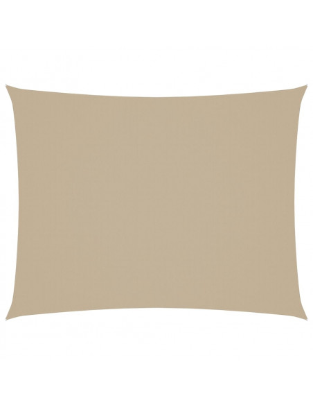Parasole a Vela Oxford Rettangolare 3x4 m Beige