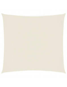 Parasole a Vela in Tela Oxford Quadrato 4,5x4,5 m Crema 2
