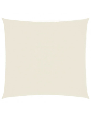 Parasole a Vela in Tela Oxford Quadrato 4,5x4,5 m Crema