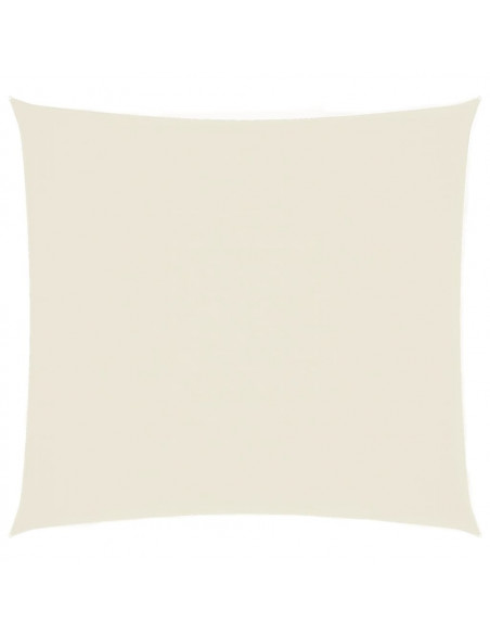 Parasole a Vela in Tela Oxford Quadrato 4,5x4,5 m Crema
