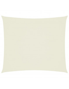 Parasole a Vela Oxford Rettangolare 2,5x3 m Crema 2