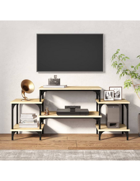 Mobile Porta TV Rovere Sonoma 117x35x52 cm in Legno Multistrato