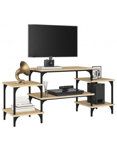 Mobile Porta TV Rovere Sonoma 117x35x52 cm in Legno Multistrato