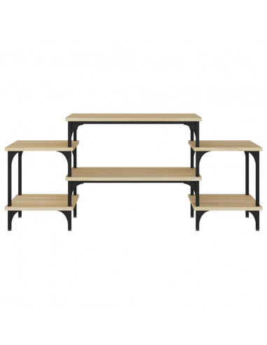 Mobile Porta TV Rovere Sonoma 117x35x52 cm in Legno Multistrato