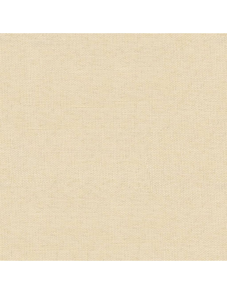 Poggiapiedi Crema 60x60x36 cm in Tessuto e Similpelle