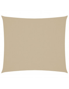 Parasole a Vela Oxford Rettangolare 2x2,5 m Beige 2