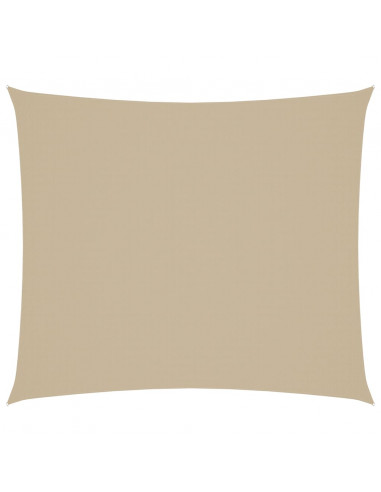 Parasole a Vela Oxford Rettangolare 2x2,5 m Beige
