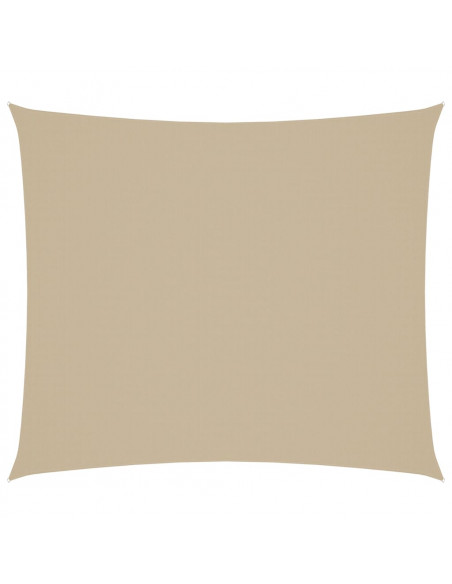 Parasole a Vela Oxford Rettangolare 2x2,5 m Beige