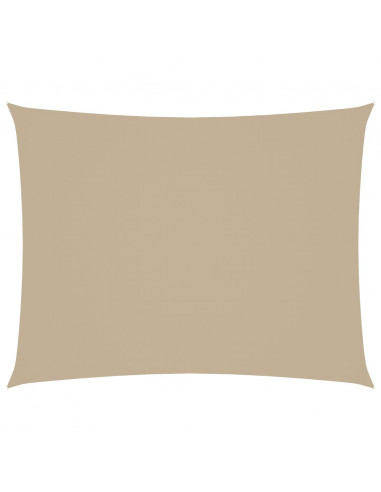Parasole a Vela Oxford Rettangolare 2,5x4 m Beige