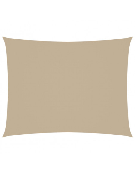 Parasole a Vela Oxford Rettangolare 2,5x4 m Beige