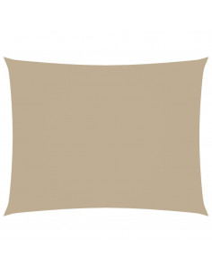 Parasole a Vela Oxford Rettangolare 3,5x4,5 m Beige 2