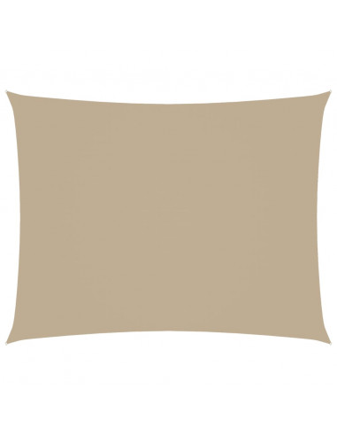 Parasole a Vela Oxford Rettangolare 3,5x4,5 m Beige