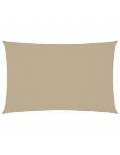 Parasole a Vela Oxford Rettangolare 2,5x5 m Beige 2