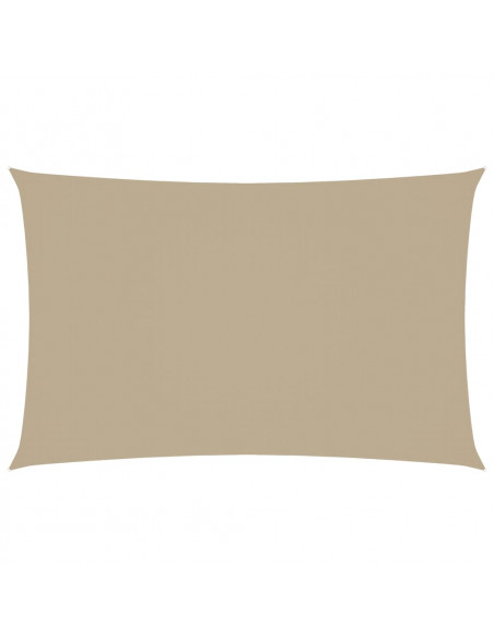 Parasole a Vela Oxford Rettangolare 2,5x5 m Beige
