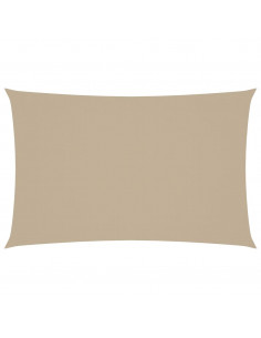 Parasole a Vela Oxford Rettangolare 4x7 m Beige 2