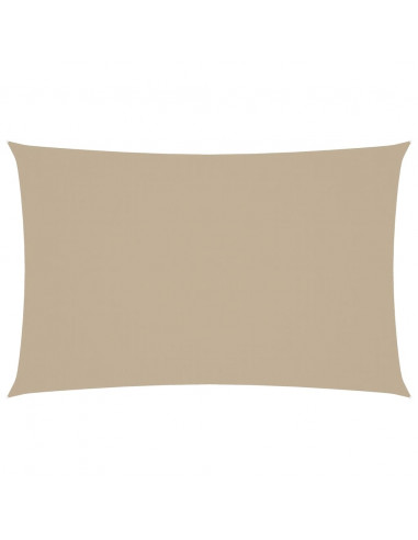 Parasole a Vela Oxford Rettangolare 4x7 m Beige
