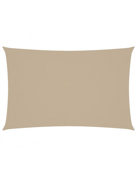 Parasole a Vela Oxford Rettangolare 4x7 m Beige