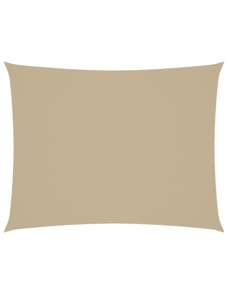 Parasole a Vela Oxford Rettangolare 2x3 m Beige