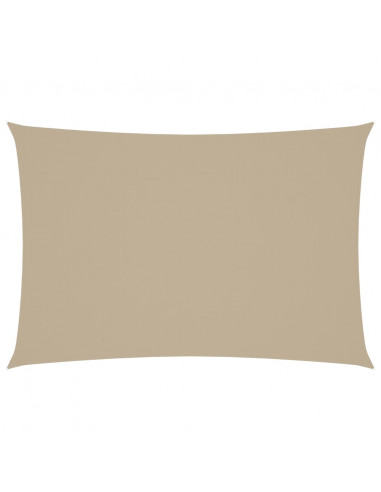 Parasole a Vela Oxford Rettangolare 2,5x4,5 m Beige