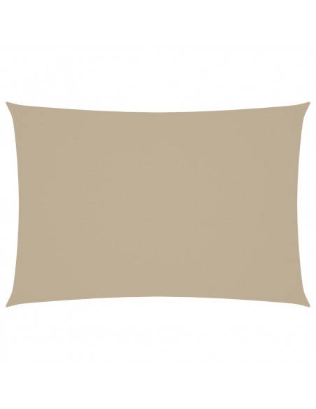 Parasole a Vela Oxford Rettangolare 2,5x4,5 m Beige