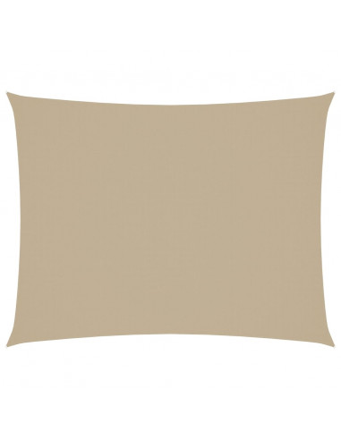 Parasole a Vela Oxford Rettangolare 3x6 m Beige