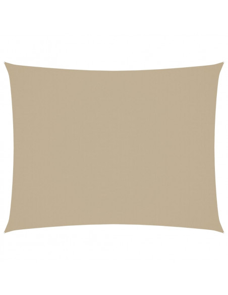 Parasole a Vela Oxford Rettangolare 3x6 m Beige