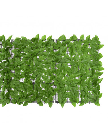 Schermo Privacy da Balcone con Foglie Verde 600x75 cm