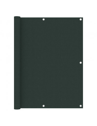Paravento da Balcone Verde Scuro 120x300 cm Tessuto Oxford