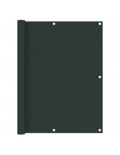 Paravento da Balcone Verde Scuro 120x600 cm Tessuto Oxford 2