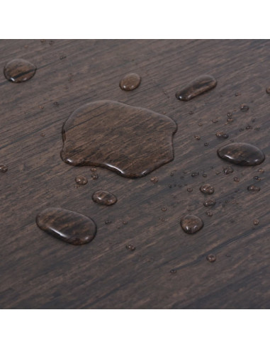 Listoni Pavimento Autoadesivi PVC 5,21m² 2mm Marrone Scuro