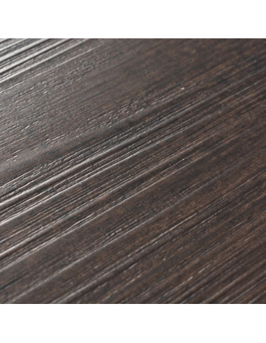 Listoni Pavimento Autoadesivi PVC 5,21m² 2mm Marrone Scuro